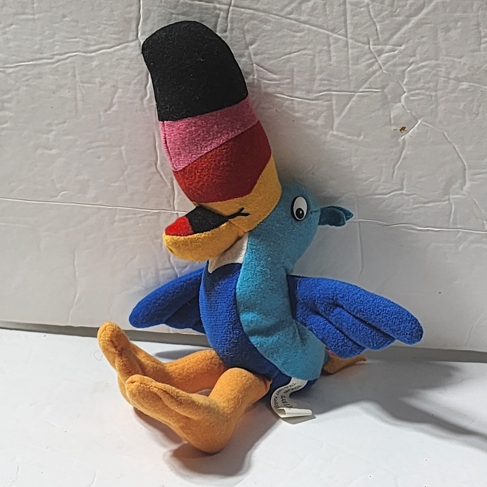Kellogg's Toucan Sam Froot Loops Bird Plush Bean Bag Doll Vintage 1997 8"